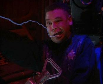 A superimposed effect on the right shot. Fascinating.